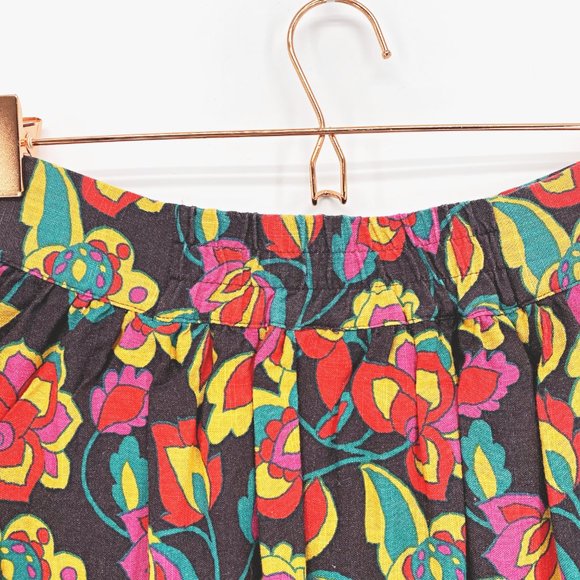 Modcloth Button Front Floral Full Skirt - Picture 6 of 10